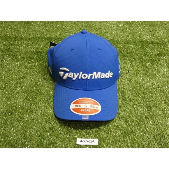 TaylorMade TM24 Tour Radar Qi10 Adjustable Golf Hat Royal Blue New - Picture 1 of 4